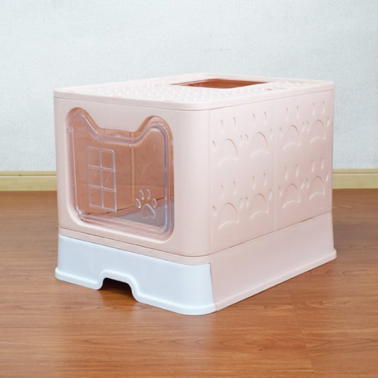 【送料無料】猫トイレ(砂が飛び散りにくい・引き出し式・大容量)