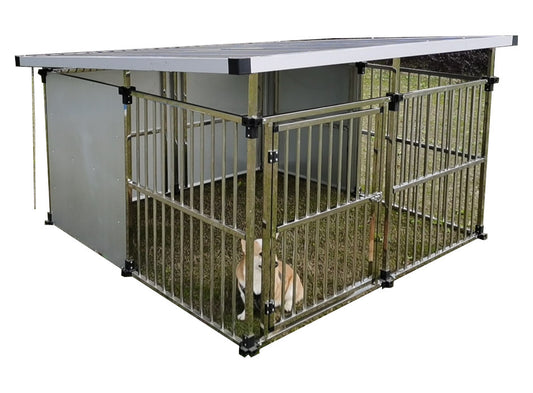 【送料無料】ステンレス製マルチ犬舎