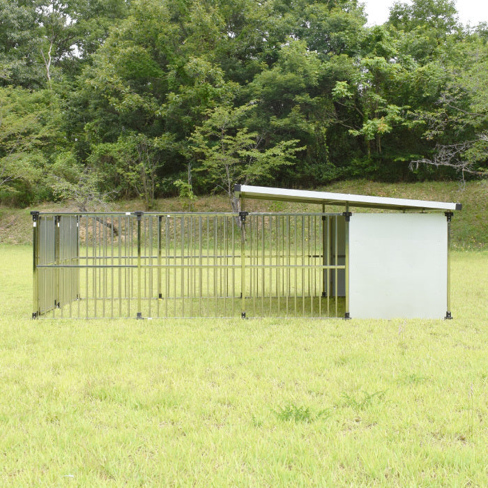 【送料無料】ドッグハウス・1坪タイプ(ステンレス製・犬舎・屋外用犬小屋・拡張タイプ)